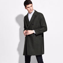 Wool Drop Shoulder Double Breasted Coat