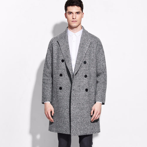 Double Breasted Drop Shoulder Coat